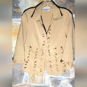 Cathy che button down top